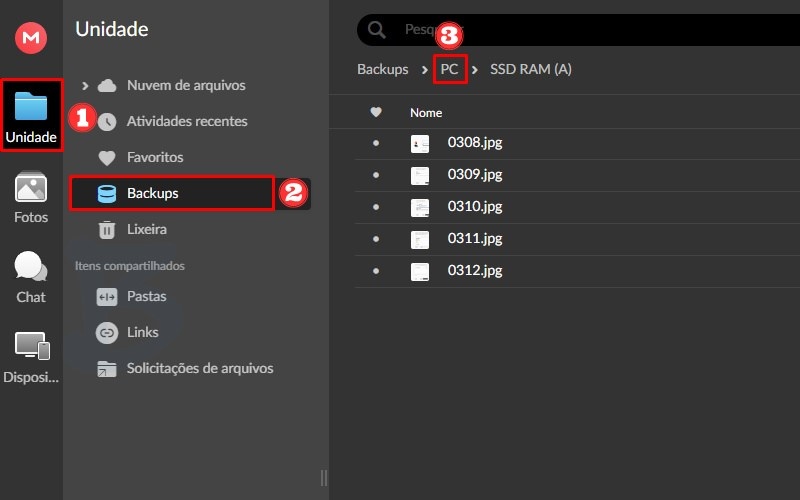 Como fazer backup de arquivos do PC MEGASync