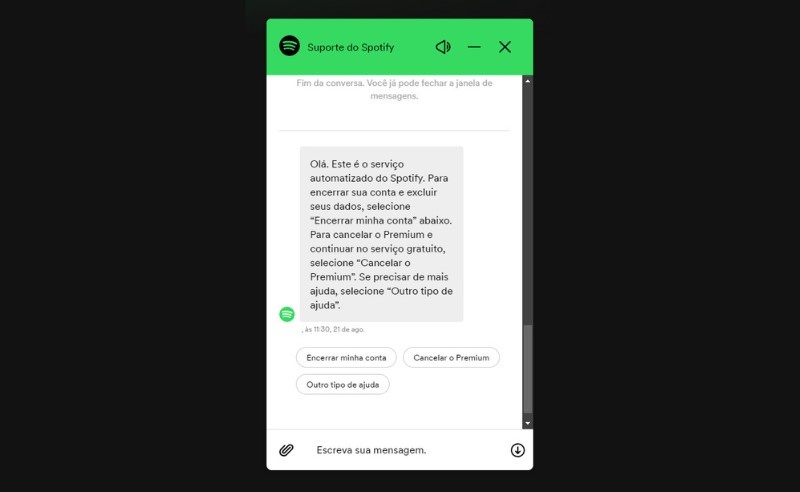 Como cancelar conta Premium Spotify no PC