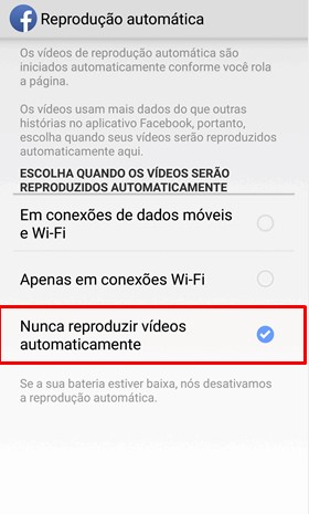 Como desativar vídeos Wwatch do Facebook