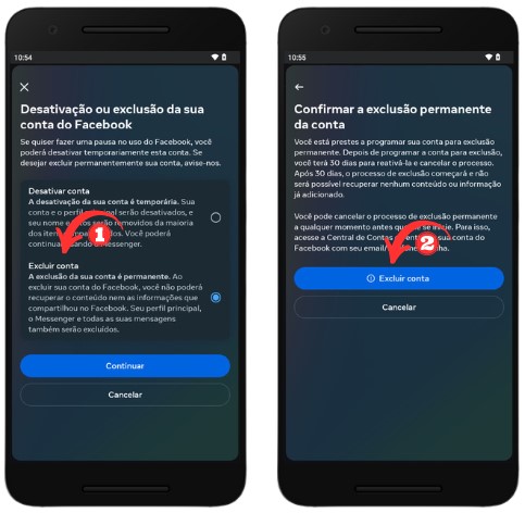 Como excluir o Facebook pelo aplicativo do celular