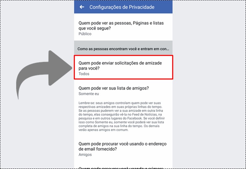 Como tirar adicionar amigos no Facebook Android celular